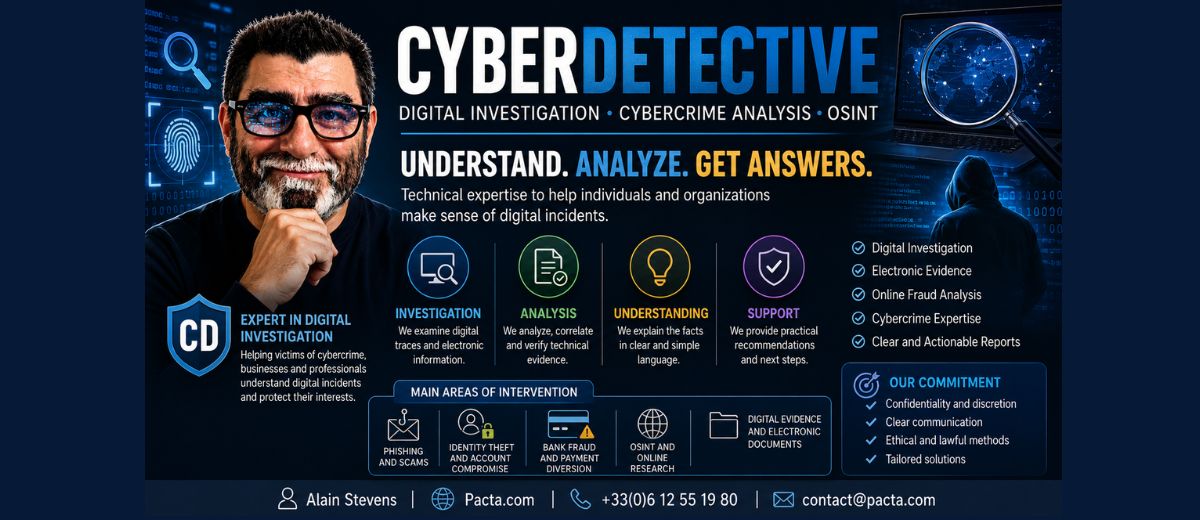 Cyberdetective: Digital Investigation and Cybercrime Expertise | Pacta 360