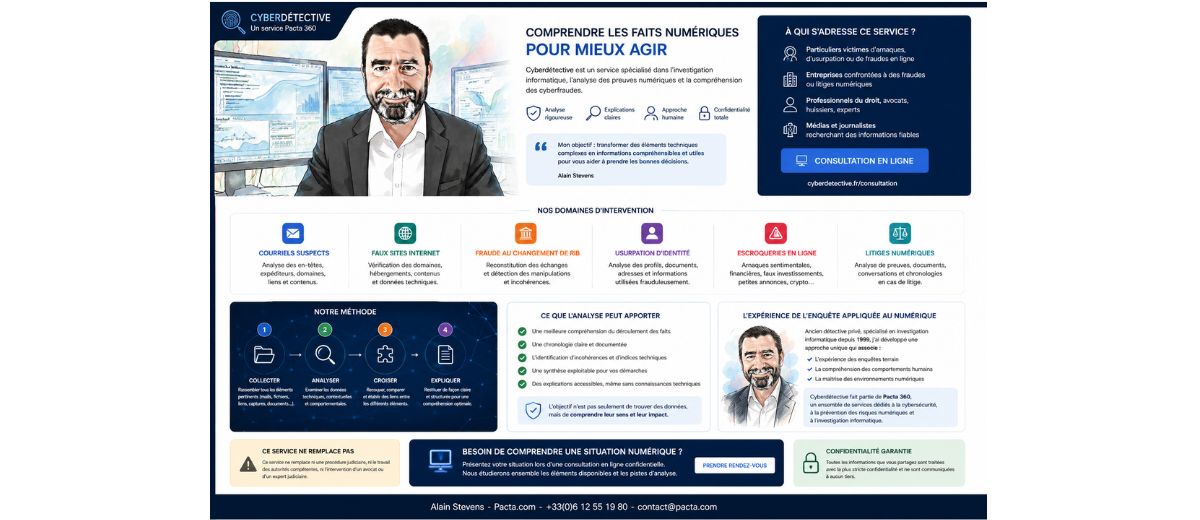 Le concept de cyberdétective